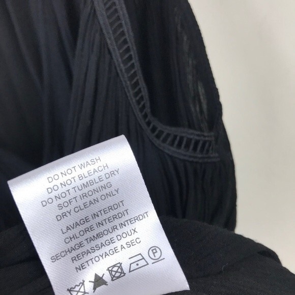 IRO Luce Romantic Ruched Grecian Peplum Tunic Crochet Sleeveless Blouse Top XS - Picture 11 of 16